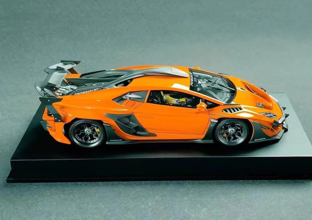 [DreamWalkers] 1:18 Lamborghini 2020 Huracan D661 Glossy Orange Model Car Resin