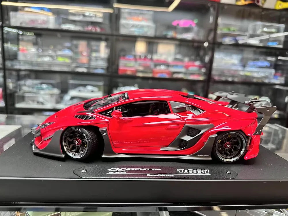 [DreamWalkers] 1:18 Lamborghini 2020 Huracan D661 Glossy Red Model Car Resin