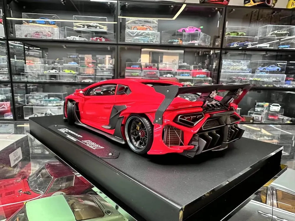 [DreamWalkers] 1:18 Lamborghini 2020 Huracan D661 Glossy Red Model Car Resin
