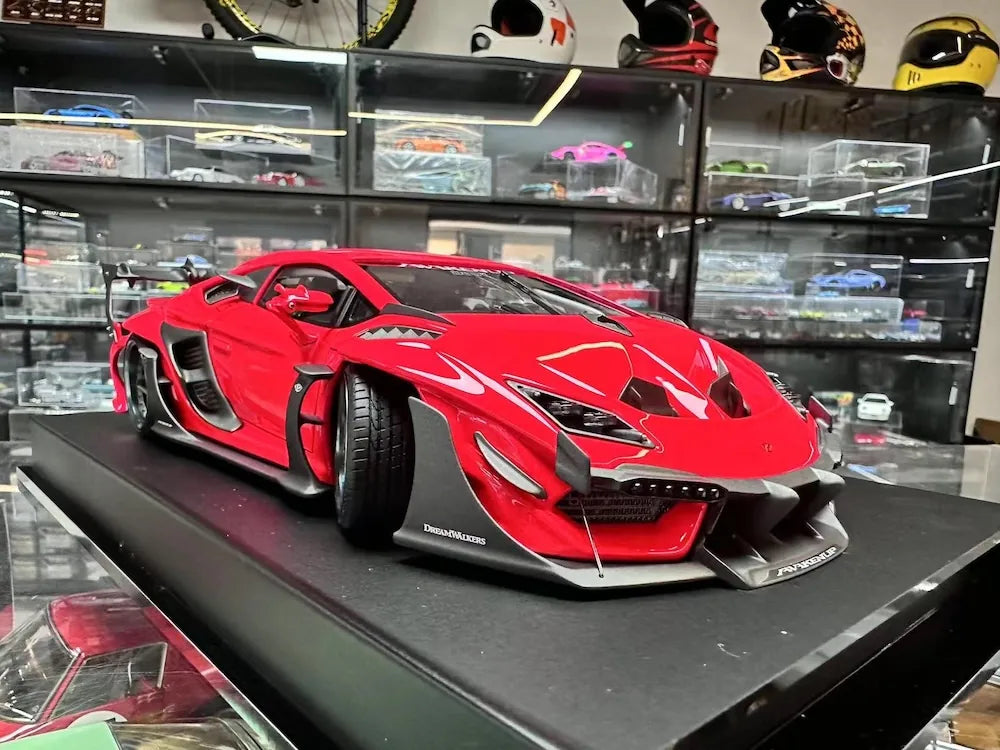 [DreamWalkers] 1:18 Lamborghini 2020 Huracan D661 Glossy Red Model Car Resin