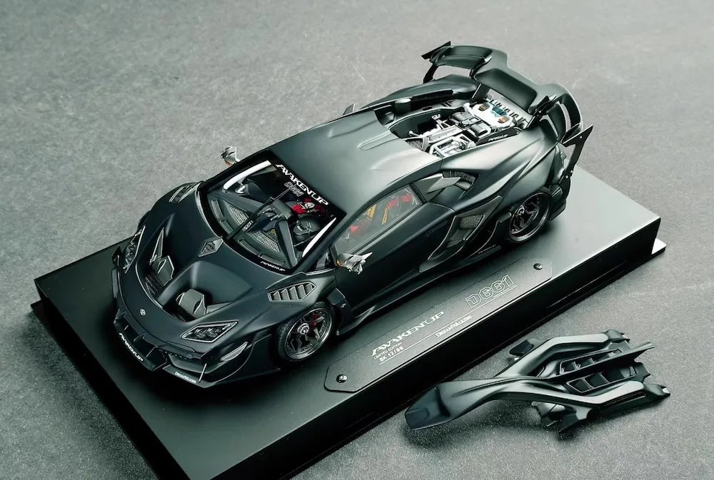 [DreamWalkers] 1:18 Lamborghini 2020 Huracan D661 Matte Black Model Car Resin