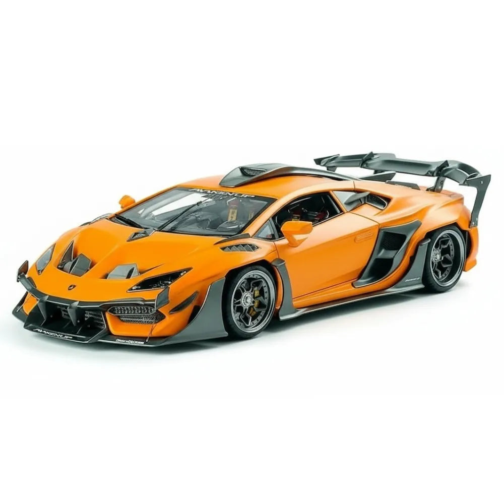 [DreamWalkers] 1:18 Lamborghini 2020 Huracan D661 Matte Orange Model Car Resin
