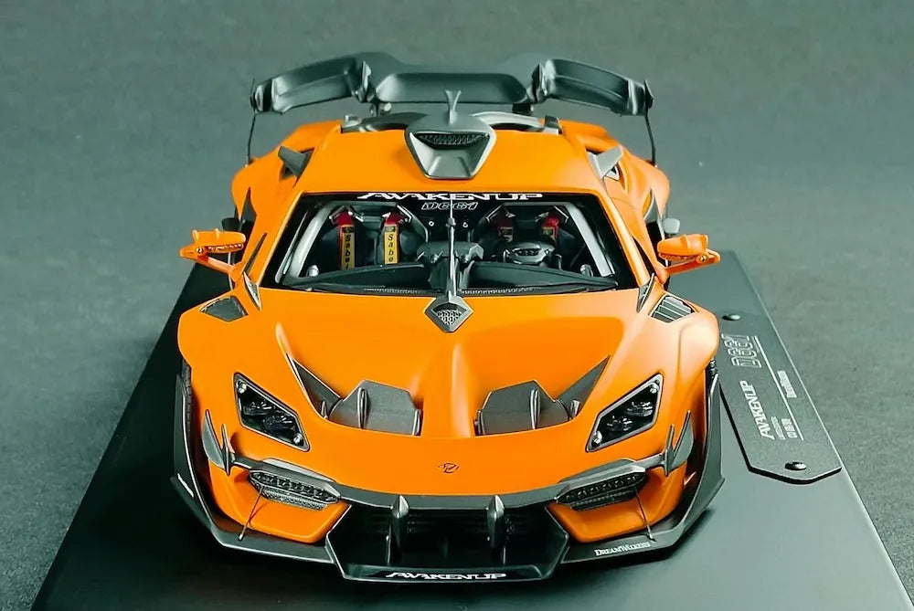 [DreamWalkers] 1:18 Lamborghini 2020 Huracan D661 Matte Orange Model Car Resin