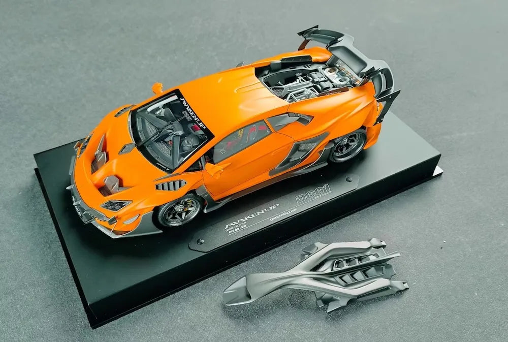 [DreamWalkers] 1:18 Lamborghini 2020 Huracan D661 Matte Orange Model Car Resin
