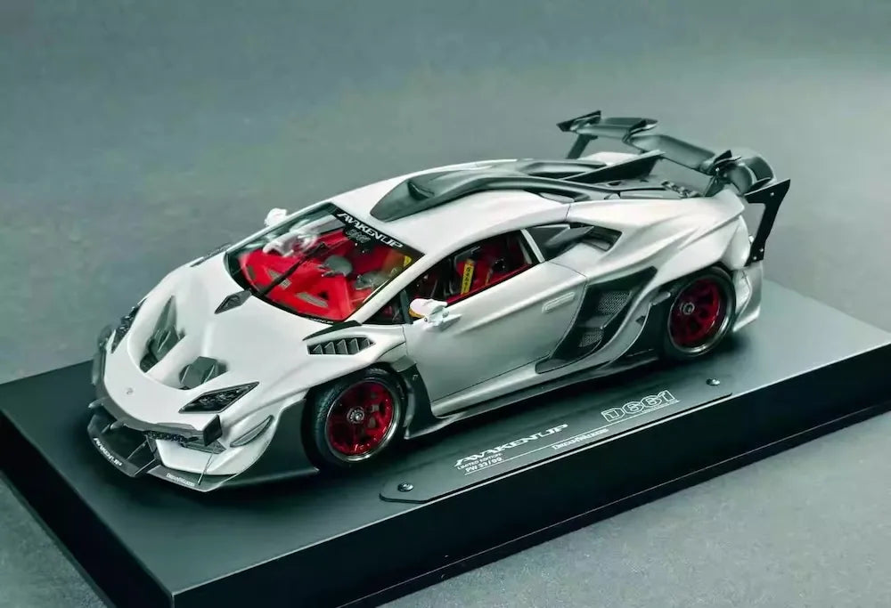 [DreamWalkers] 1:18 Lamborghini 2020 Huracan D661 mat blanc voiture miniature Resin