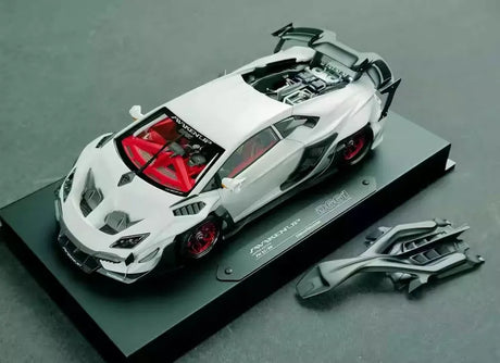[DreamWalkers] 1:18 Lamborghini 2020 Huracan D661 Matte White Model Car Resin