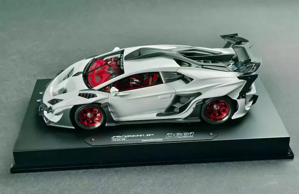 [DreamWalkers] 1:18 Lamborghini 2020 Huracan D661 mat blanc voiture miniature Resin