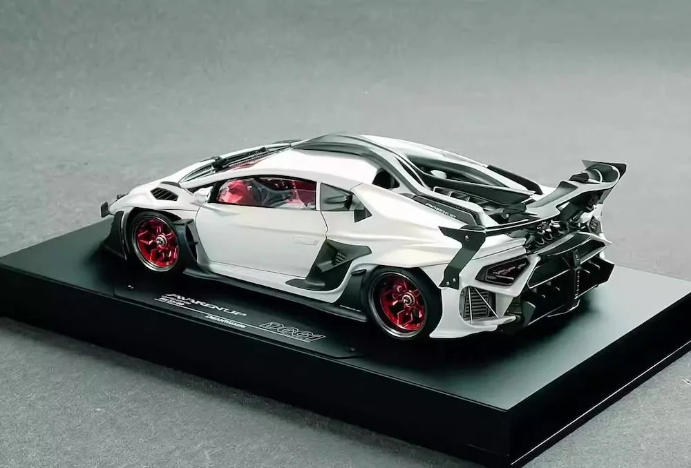[DreamWalkers] 1:18 Lamborghini 2020 Huracan D661 mat blanc voiture miniature Resin