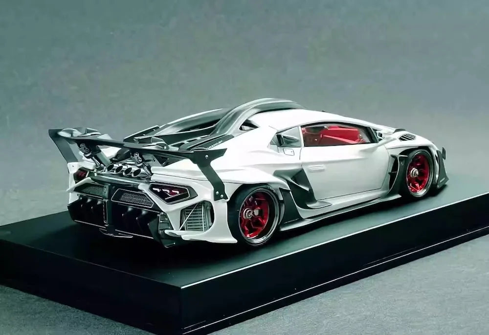[DreamWalkers] 1:18 Lamborghini 2020 Huracan D661 mat blanc voiture miniature Resin