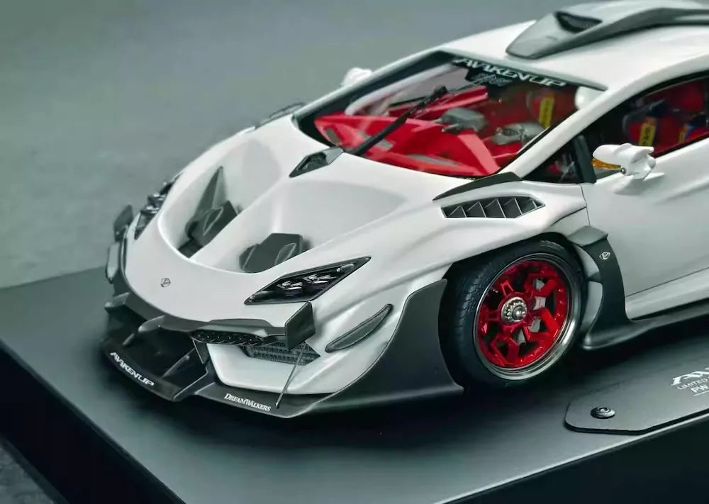 [DreamWalkers] 1:18 Lamborghini 2020 Huracan D661 mat blanc voiture miniature Resin