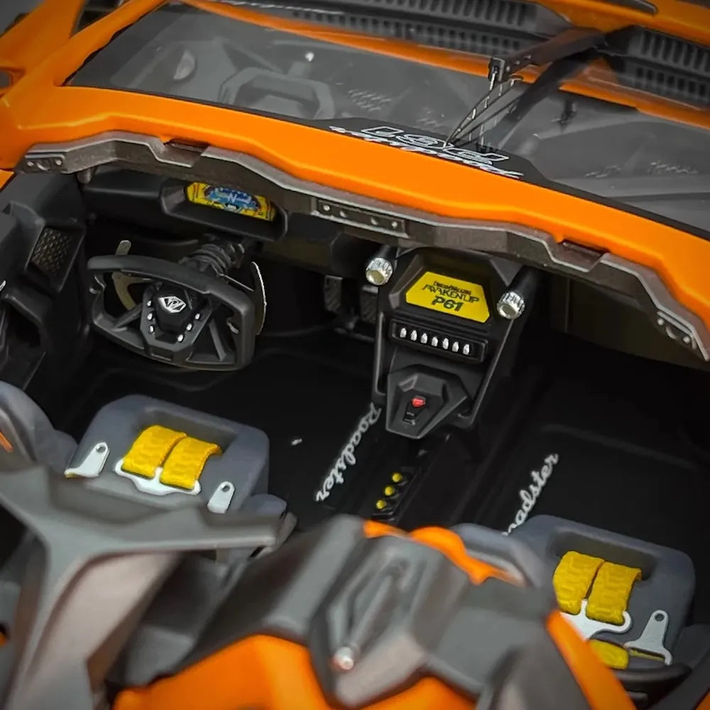 [DreamWalkers] 1:18 Lamborghini 2020 Huracan P61 Roadster Glossy arancione modellino di auto resina