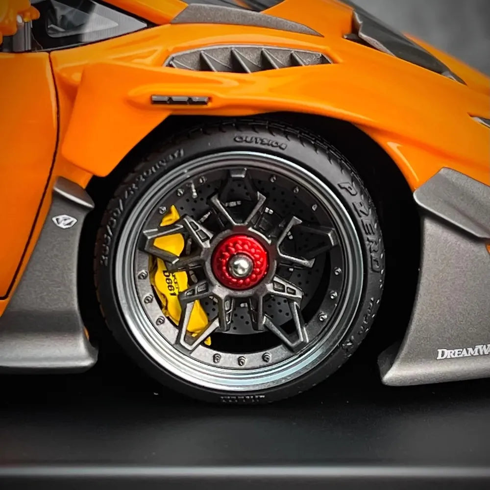 [DreamWalkers] 1:18 Lamborghini 2020 Huracan P61 Roadster Glossy arancione modellino di auto resina
