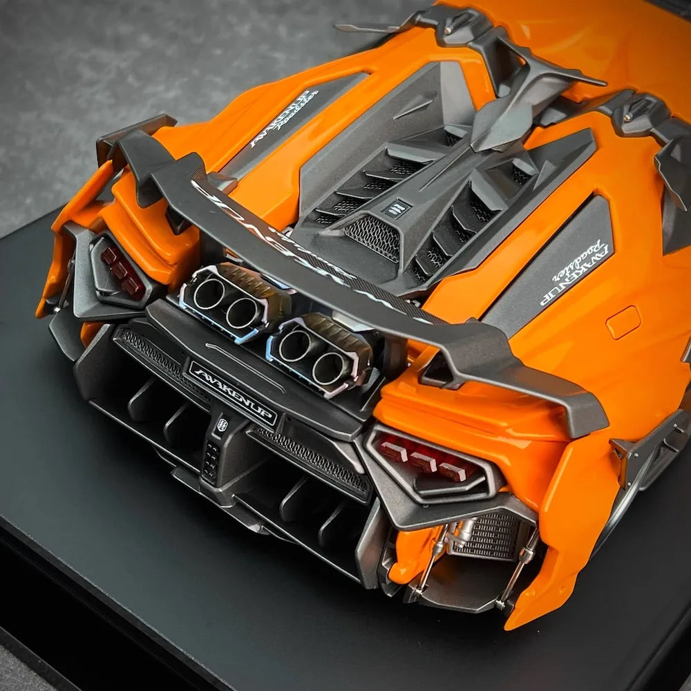 [DreamWalkers] 1:18 Lamborghini 2020 Huracan P61 Roadster Glossy arancione modellino di auto resina
