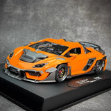 [DreamWalkers] 1:18 Lamborghini 2020 Huracan P61 Roadster Glossy Orange Model Car Resin