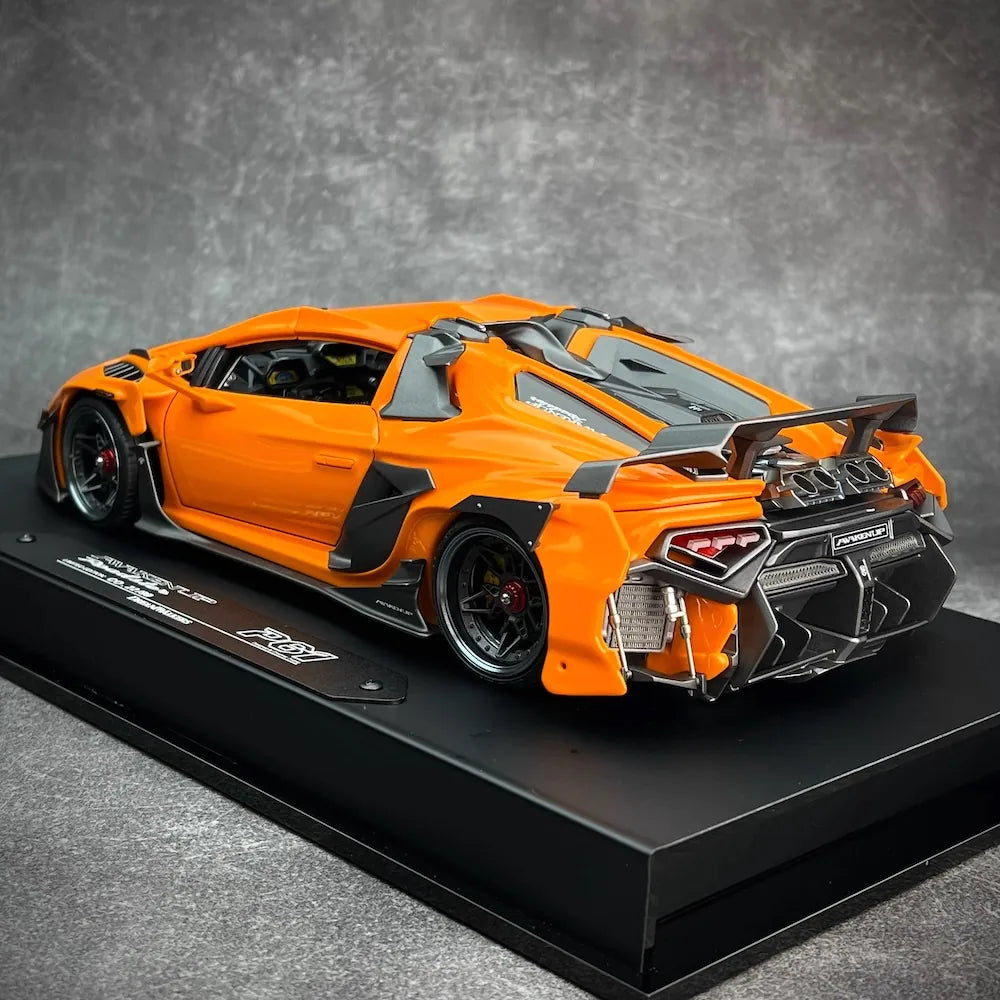 [DreamWalkers] 1:18 Lamborghini 2020 Huracan P61 Roadster Glossy arancione modellino di auto resina