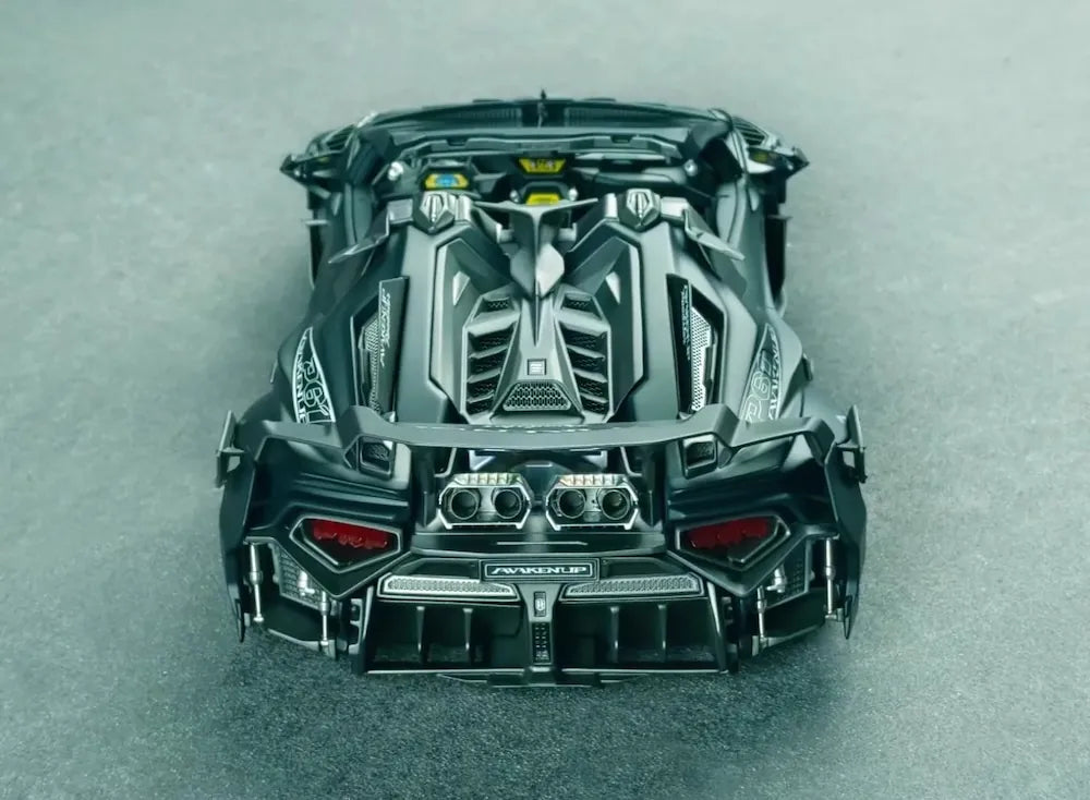 [DreamWalkers] 1:18 Lamborghini 2020 Huracan P61 Roadster Matte Black Model Car Resin