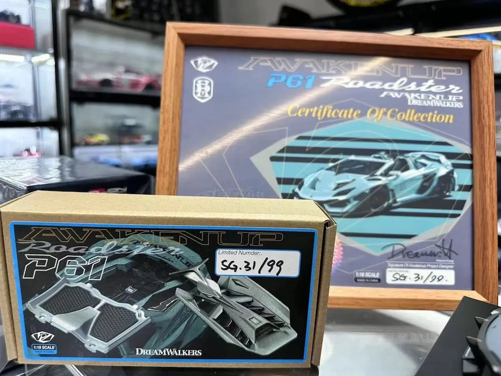 [DreamWalkers] 1:18 Lamborghini 2020 Huracan P61 Roadster Matte Gray Model Car Resin