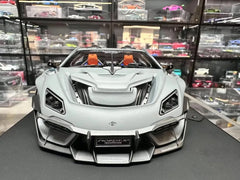 [DreamWalkers] 1:18 Lamborghini 2020 Huracan P61 Roadster Matte Gray Model Car Resin