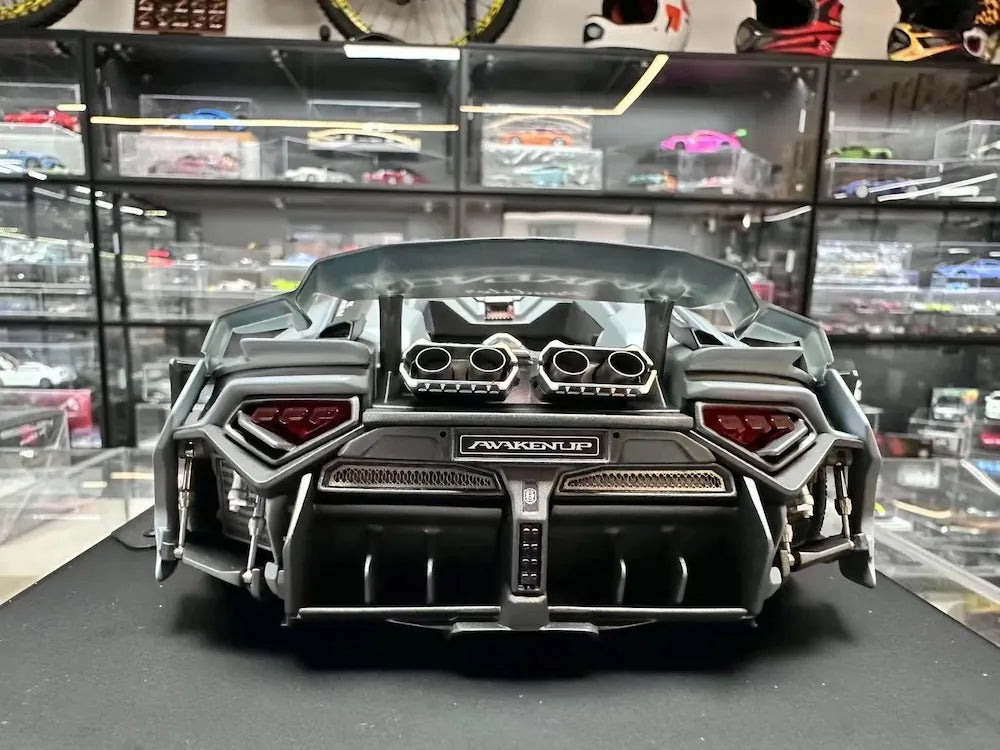 [DreamWalkers] 1:18 Lamborghini 2020 Huracan P61 Roadster Matte Gray Model Car Resin