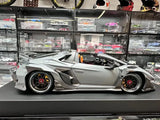 [DreamWalkers] 1:18 Lamborghini 2020 Huracan P61 Roadster Matte Gray Model Car Resin