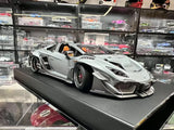 [DreamWalkers] 1:18 Lamborghini 2020 Huracan P61 Roadster Matte Gray Model Car Resin