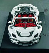 [DreamWalkers] 1:18 Lamborghini 2020 Huracan P61 Roadster mat blanc voiture miniature Resin