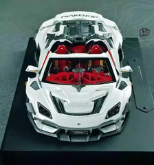 [DreamWalkers] 1:18 Lamborghini 2020 Huracan P61 Roadster Matte valkoinen pienoismalli Hartsi