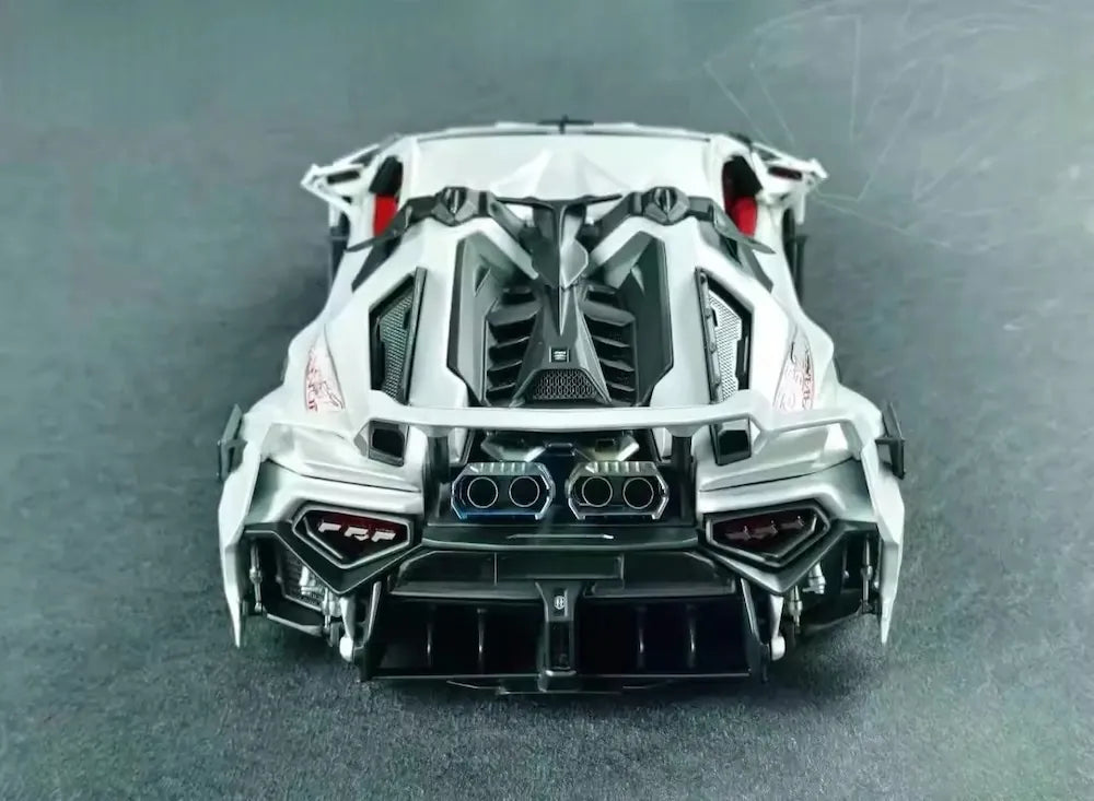 [DreamWalkers] 1:18 Lamborghini 2020 Huracan P61 Roadster Matte valkoinen pienoismalli Hartsi