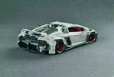[DreamWalkers] 1:18 Lamborghini 2020 Huracan P61 Roadster Matte White Model Car Resin