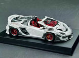 [DreamWalkers] 1:18 Lamborghini 2020 Huracan P61 Roadster mat blanc voiture miniature Resin