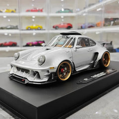 [DreamWalkers] 1:18 Porsche 2020 911 Chevalier D995 Glossy Silver Model Car Resin