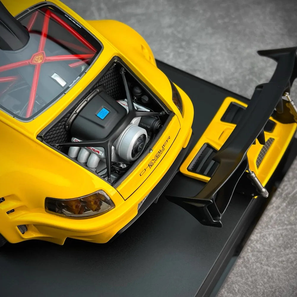 [DreamWalkers] 1:18 Porsche 2020 911 Chevalier D995 Glossy Yellow Model Car Resin