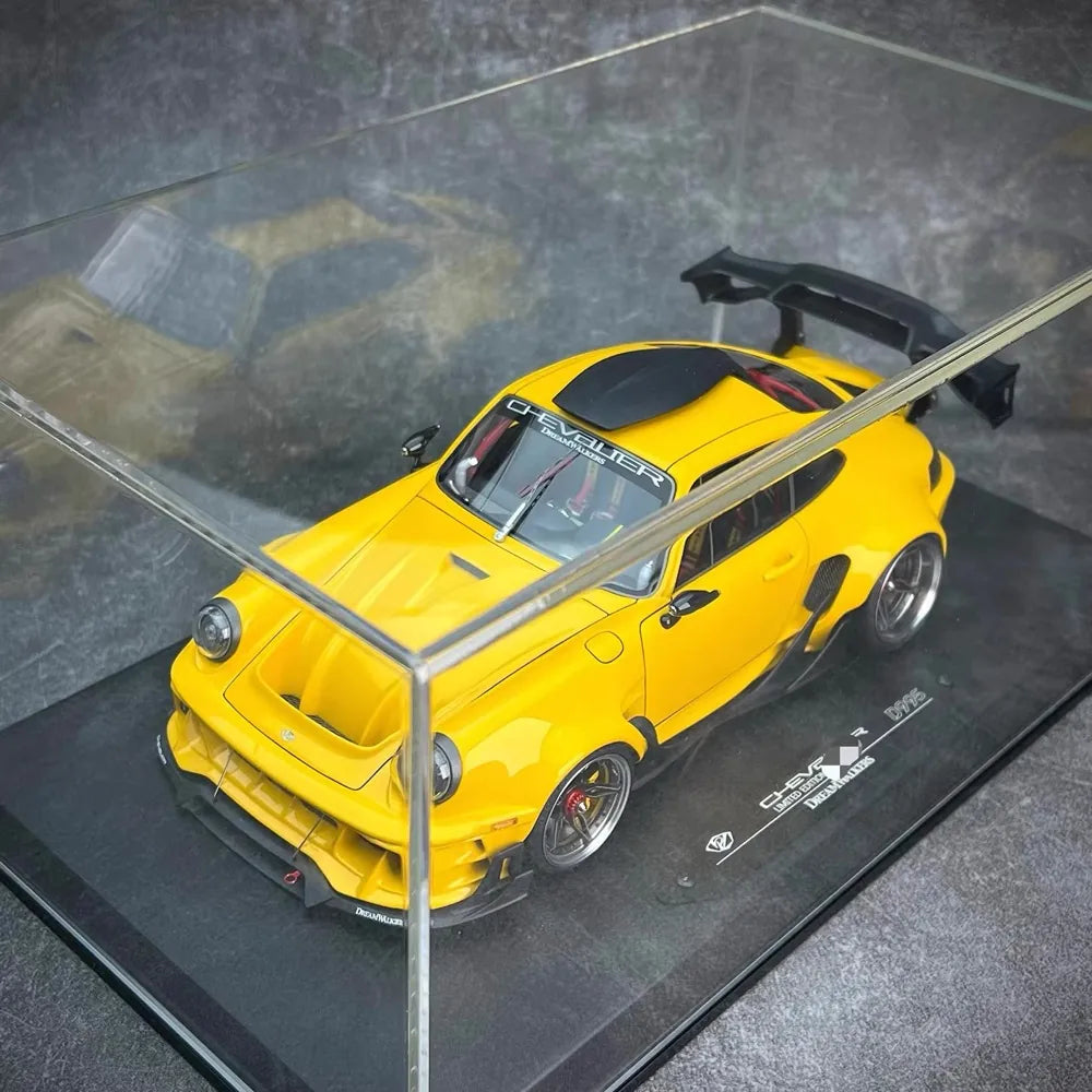 [DreamWalkers] 1:18 Porsche 2020 911 Chevalier D995 Glossy Yellow Model Car Resin