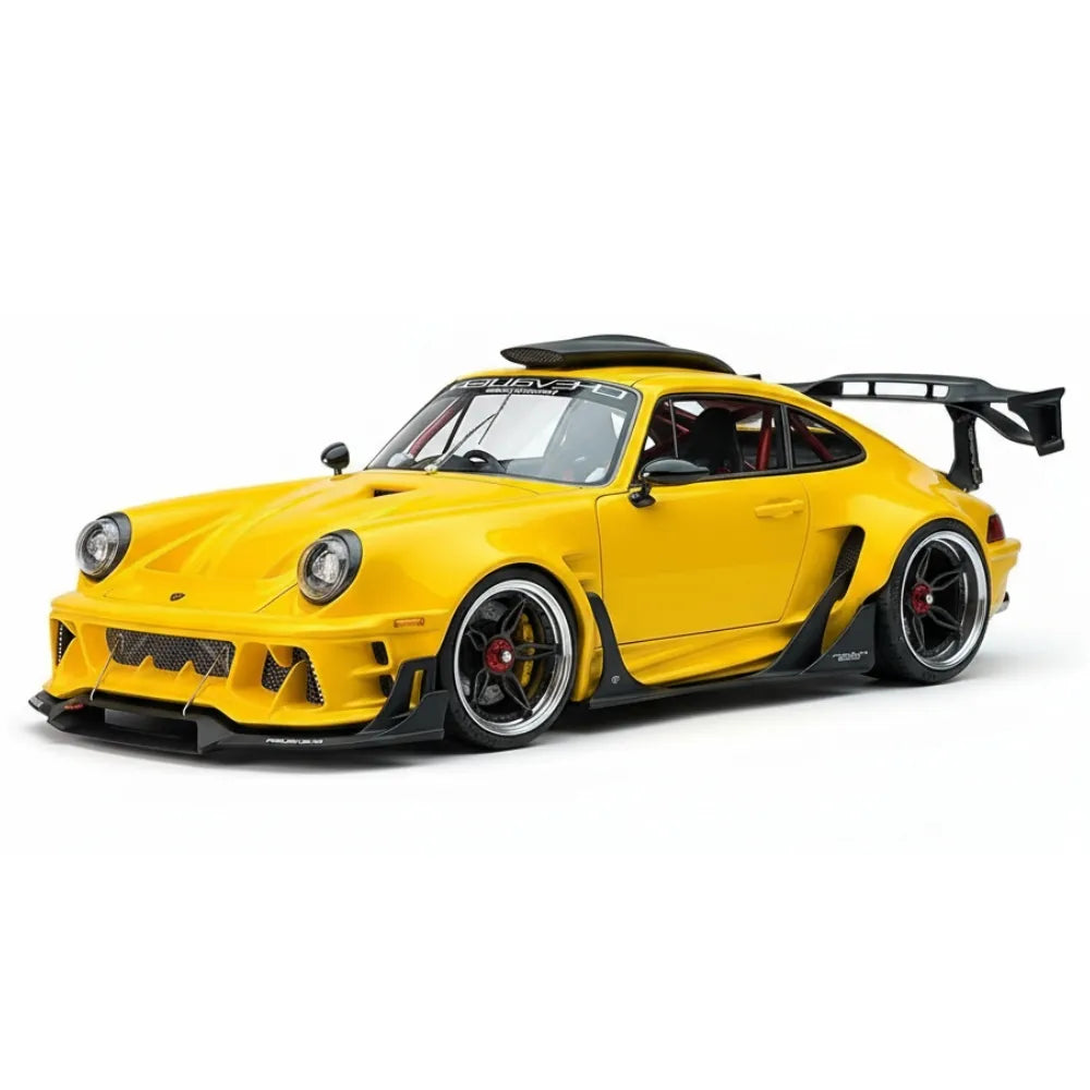 [DreamWalkers] 1:18 Porsche 2020 911 Chevalier D995 Glossy Yellow Model Car Resin