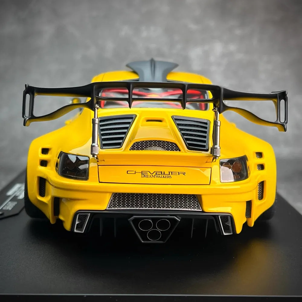 [DreamWalkers] 1:18 Porsche 2020 911 Chevalier D995 Glossy Yellow Model Car Resin