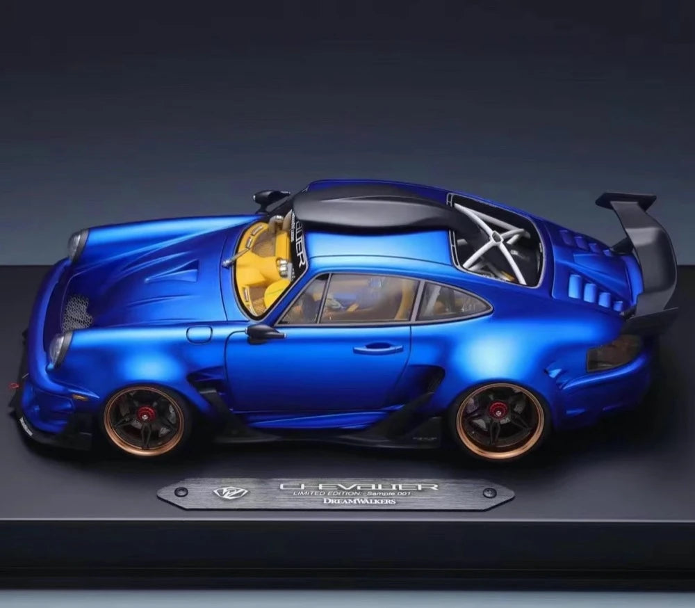 [DreamWalkers] 1:18 Porsche 2020 911 Chevalier D995 Matte Blue Model Car Resin