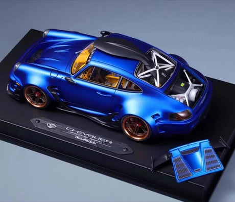 [DreamWalkers] 1:18 Porsche 2020 911 Chevalier D995 Matte Blue Model Car Resin