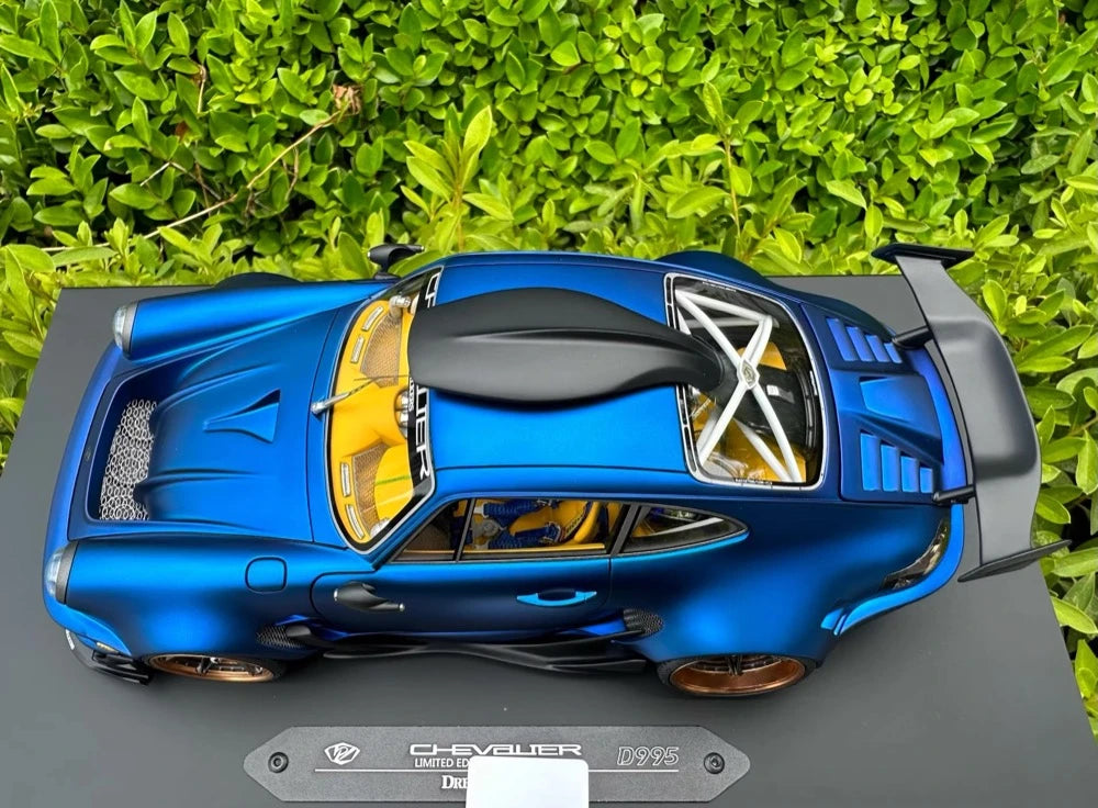 [DreamWalkers] 1:18 Porsche 2020 911 Chevalier D995 Matte Blue Model Car Resin