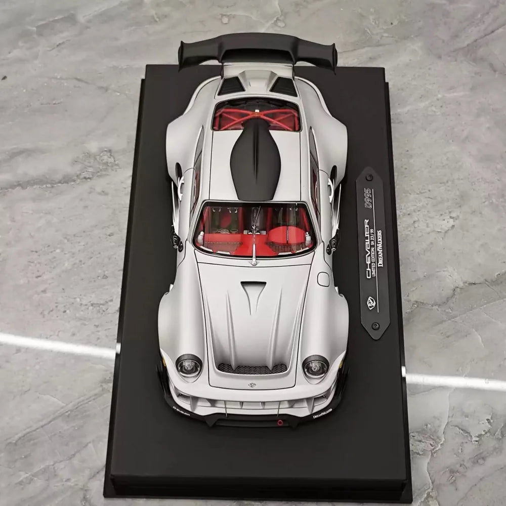 [DreamWalkers] 1:18 Porsche 2020 911 Chevalier D995 Matte Silver Model Car Resin