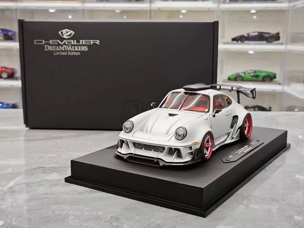 [DreamWalkers] 1:18 Porsche 2020 911 Chevalier D995 Matte Silver Model Car Resin