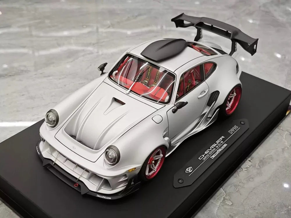 [DreamWalkers] 1:18 Porsche 2020 911 Chevalier D995 mat argent voiture miniature Resin