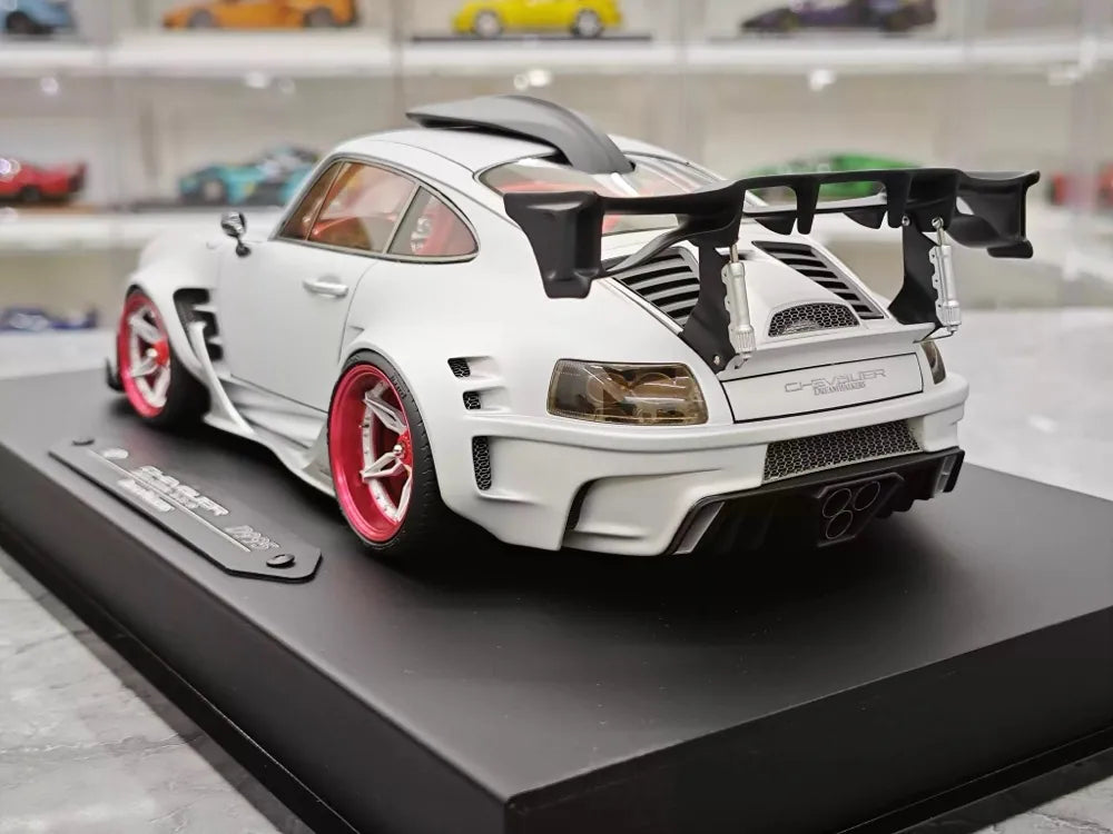 [DreamWalkers] 1:18 Porsche 2020 911 Chevalier D995 Matte Silver Model Car Resin