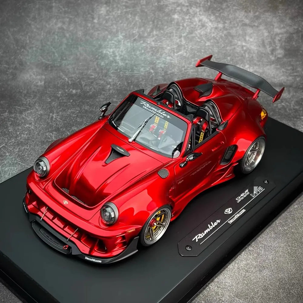 [DreamWalkers] 1:18 Porsche 2020 911 Chevalier D995 Roadster Glossy Red Model Car Resin