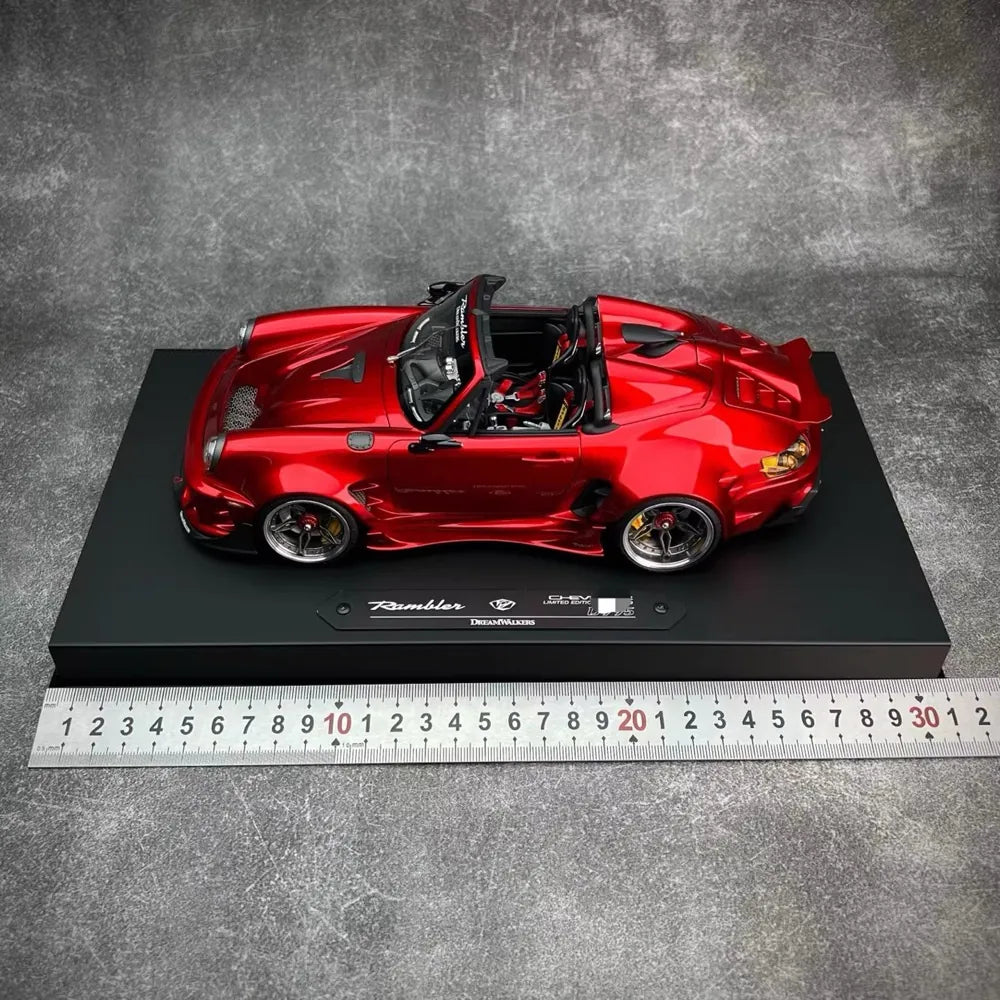 [DreamWalkers] 1:18 Porsche 2020 911 Chevalier D995 Roadster Glossy Red Model Car Resin