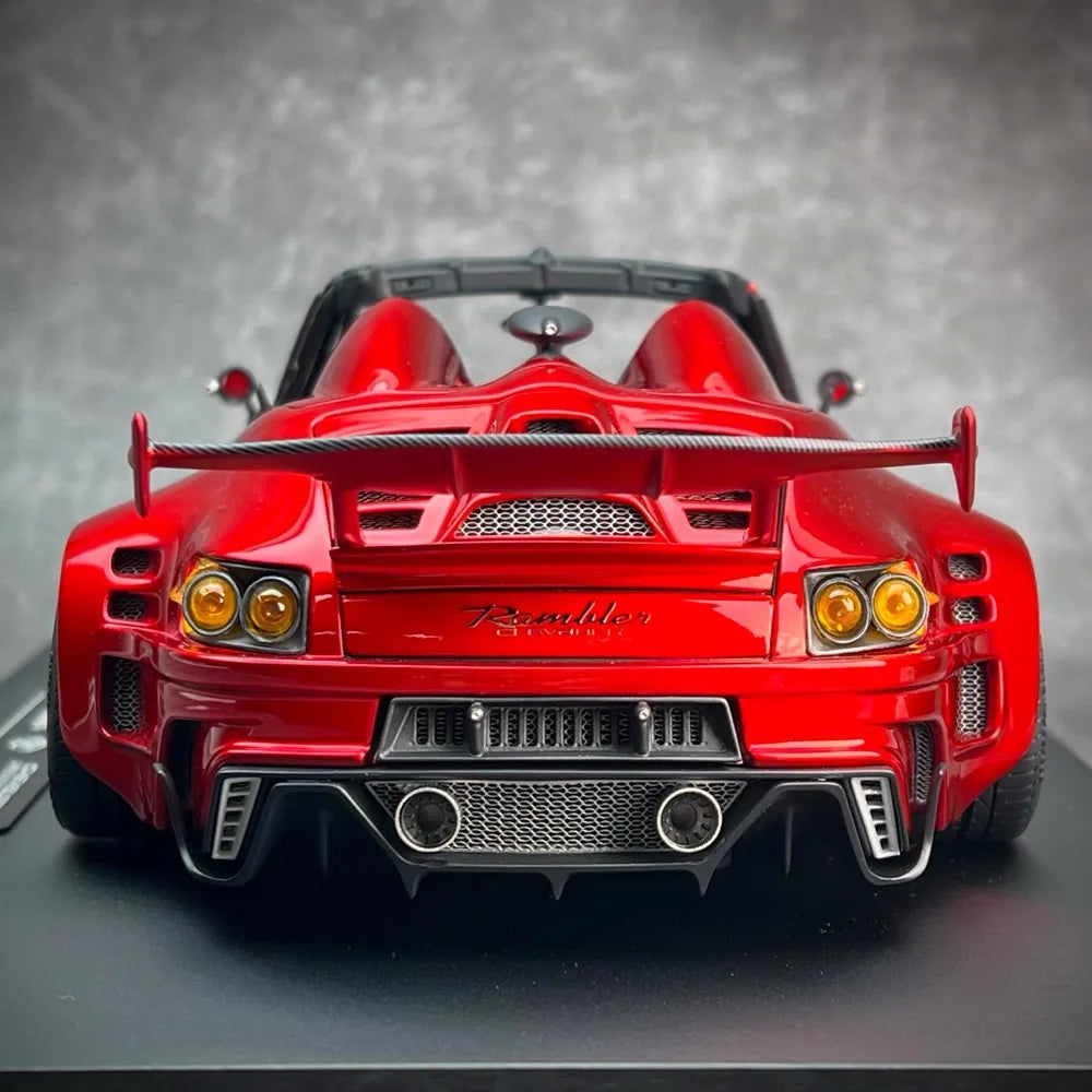 [DreamWalkers] 1:18 Porsche 2020 911 Chevalier D995 Roadster Glossy Red Model Car Resin