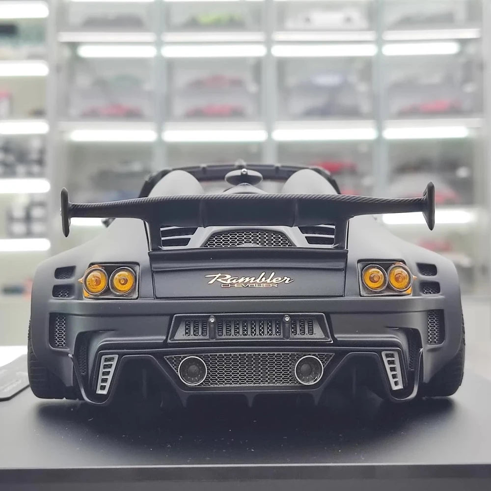 [DreamWalkers] 1:18 Porsche 2020 911 Chevalier D995 Roadster matt svart modellbil harts
