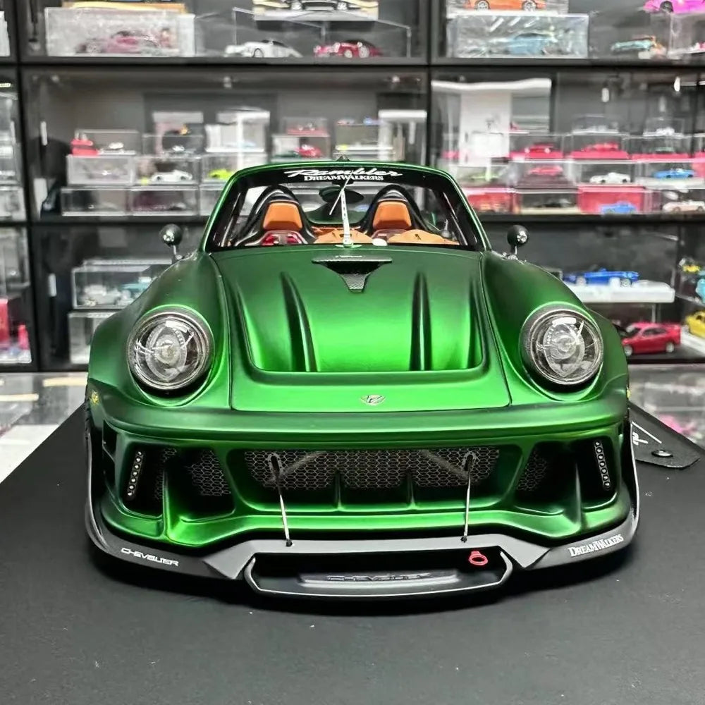 [DreamWalkers] 1:18 Porsche 2020 911 Chevalier D995 Roadster Matte Green Model Car Resin