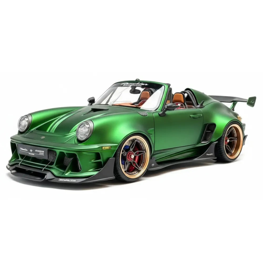 [DreamWalkers] 1:18 Porsche 2020 911 Chevalier D995 Roadster Matte Green Model Car Resin