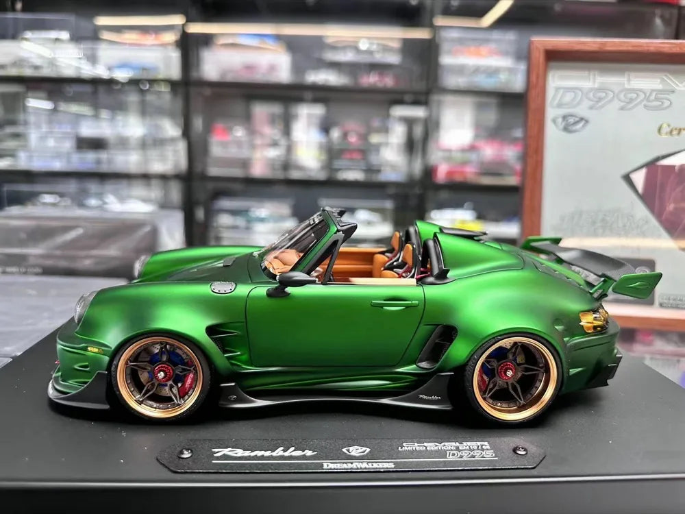 [DreamWalkers] 1:18 Porsche 2020 911 Chevalier D995 Roadster マット グリーン モデルカー レジン