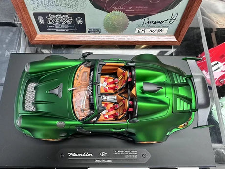 [DreamWalkers] 1:18 Porsche 2020 911 Chevalier D995 Roadster Matte Green Model Car Resin